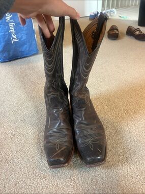 Justin Boots Brown Leather Western Cowboy Boots